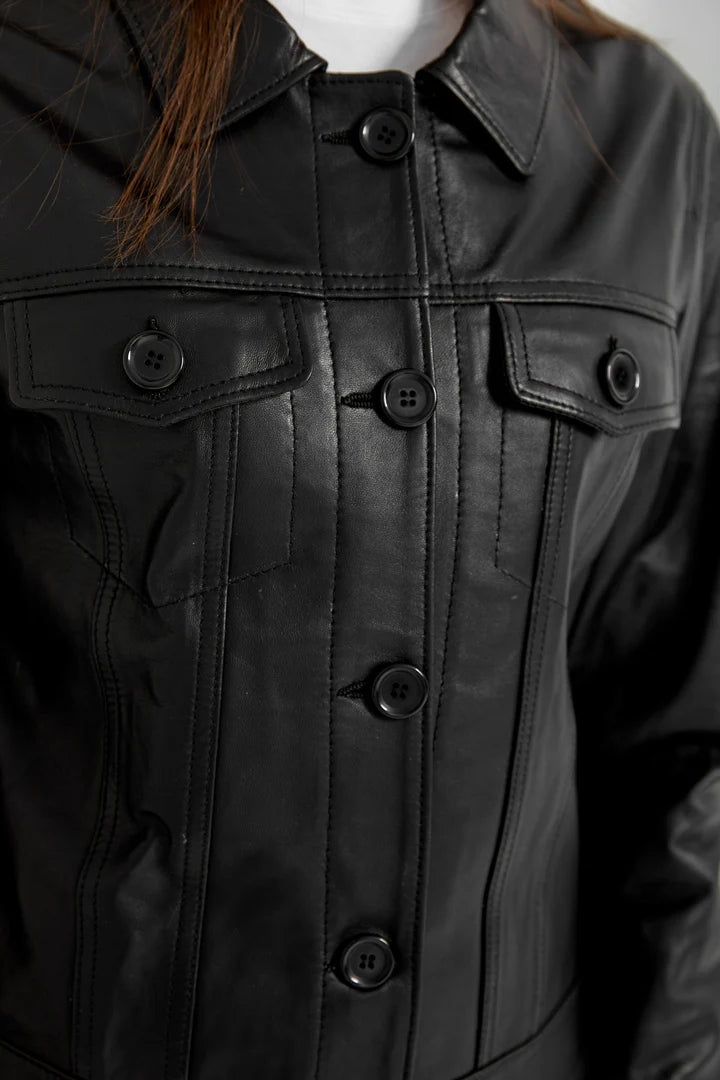 ELLEN - Soft Lambskin Leather Jacket